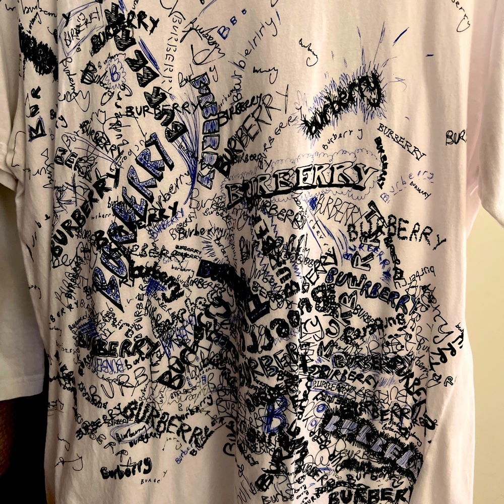 Burberry t-shirt worth$350.